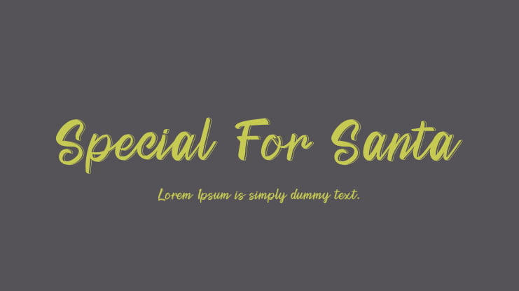 Special For Santa Font