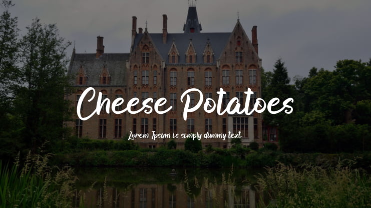 Cheese Potatoes Font