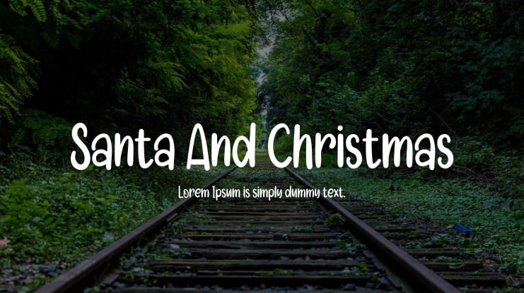 Santa And Christmas Font