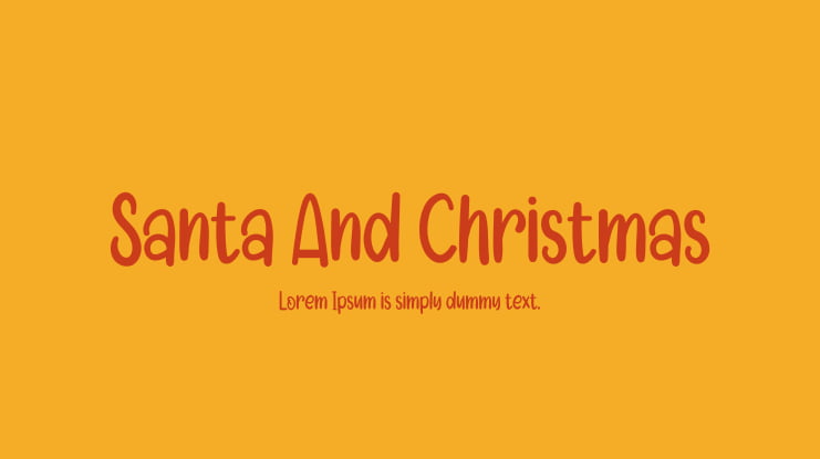 Santa And Christmas Font