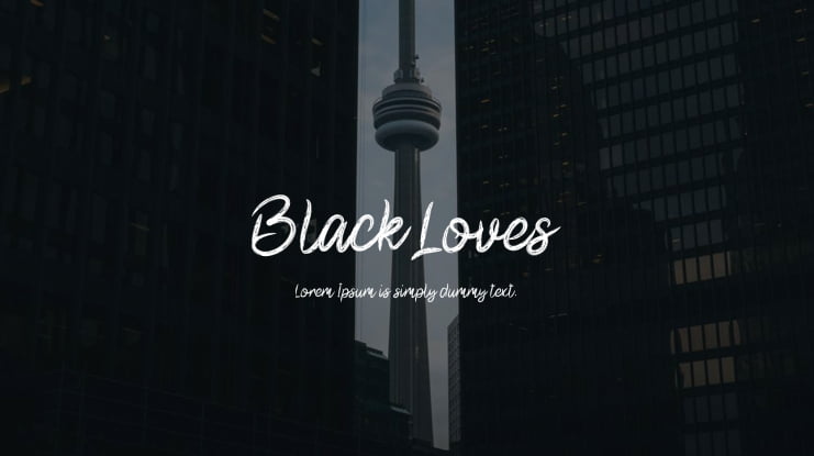 Black Loves Font