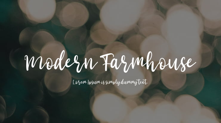 Modern Farmhouse Font