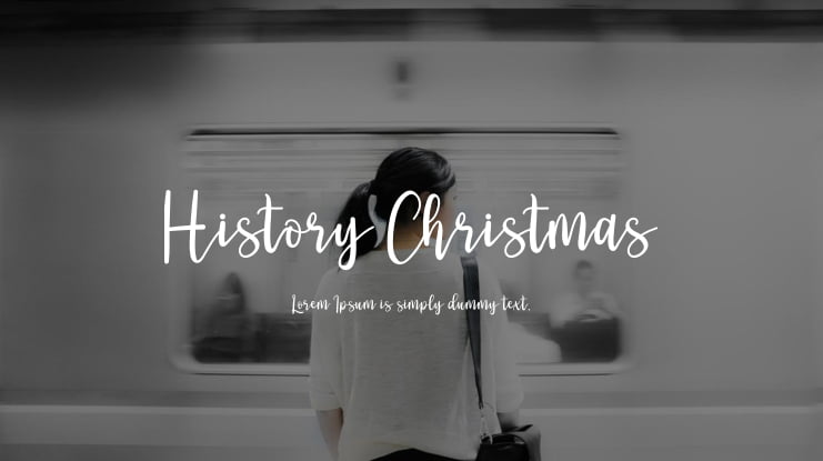 History Christmas Font