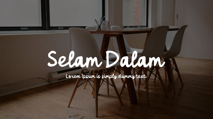 Selam Dalam Font