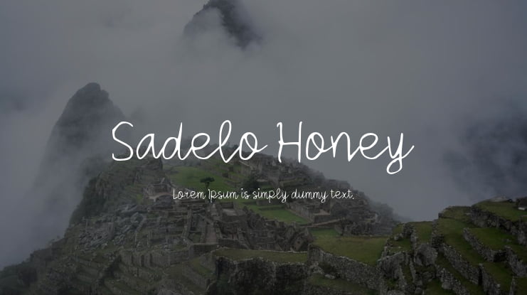 Sadelo Honey Font