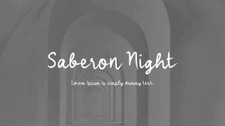 Saberon Night Font