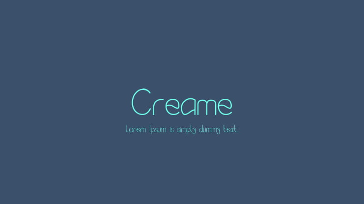 Creame Font