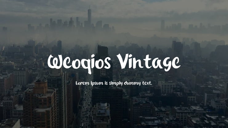 Weoqios Vintage Font