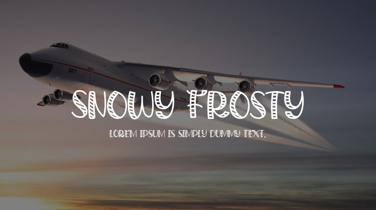 Snowy Frosty Font