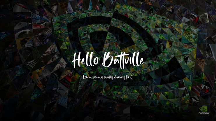 Hello Battville Font