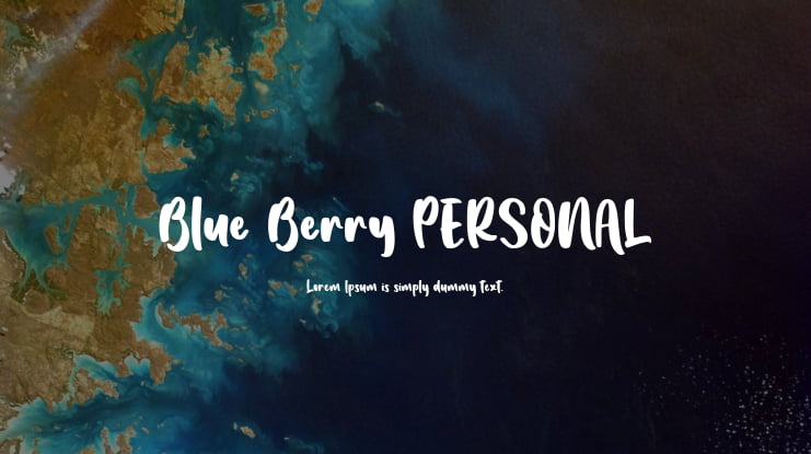 Blue Berry PERSONAL Font