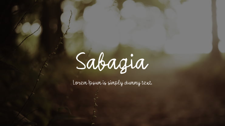 Sabagia Font