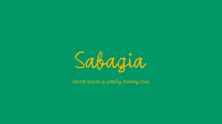 Sabagia Font