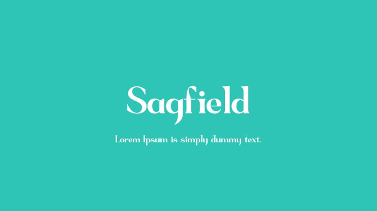 Sagfield Font