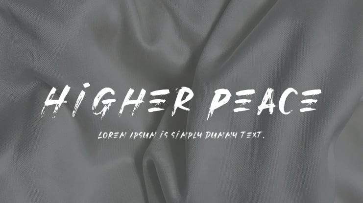 Higher Peace Font Family