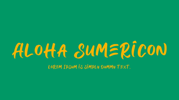 Aloha Sumericon Font