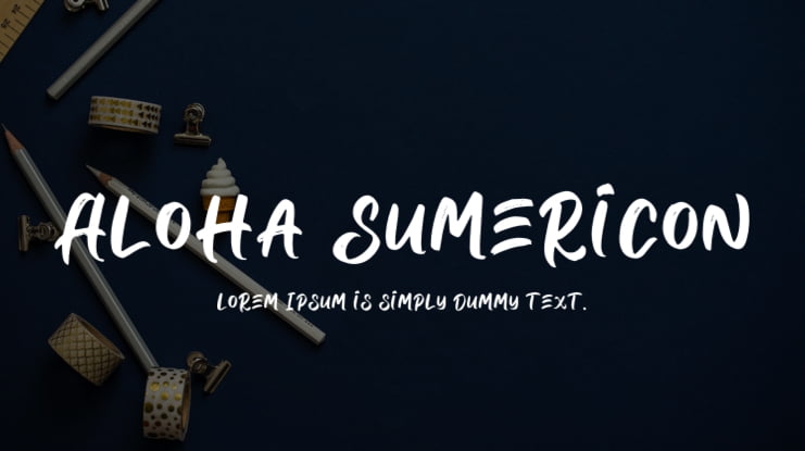 Aloha Sumericon Font