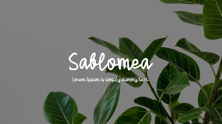 Sablomea Font