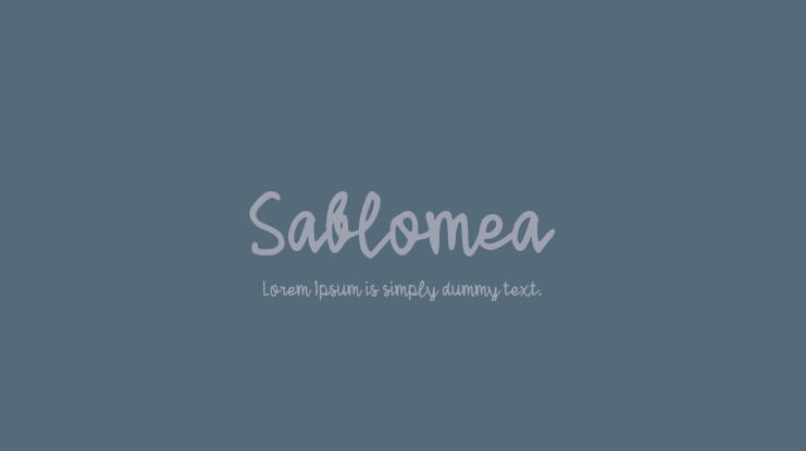 Sablomea Font