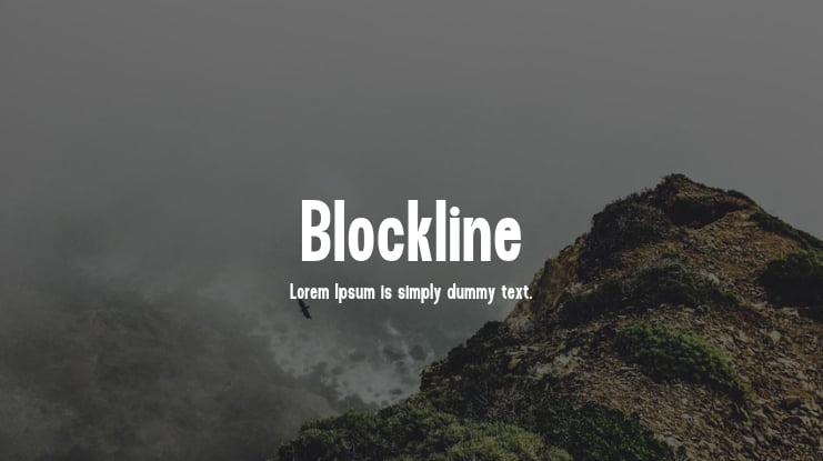 Blockline Font