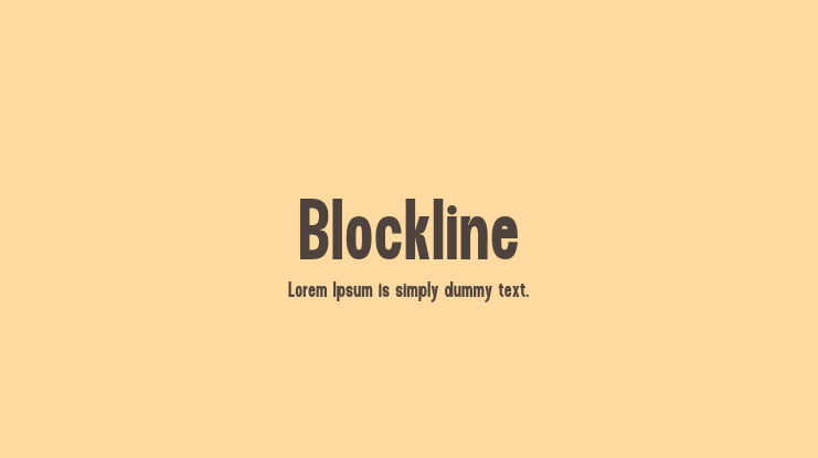 Blockline Font