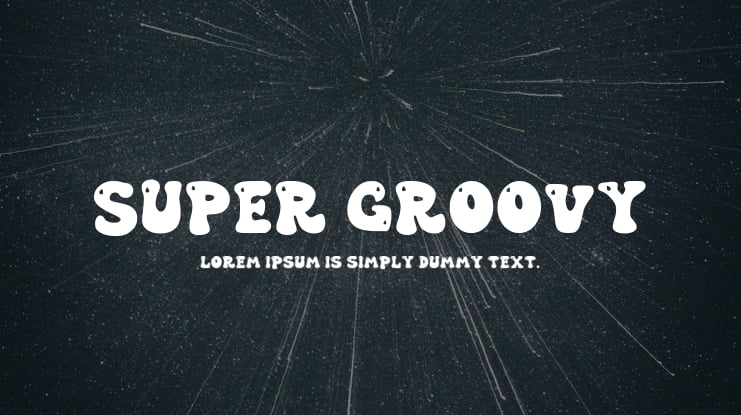 Super Groovy Font