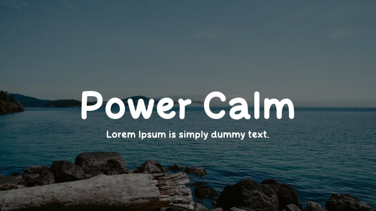 Power Calm Font