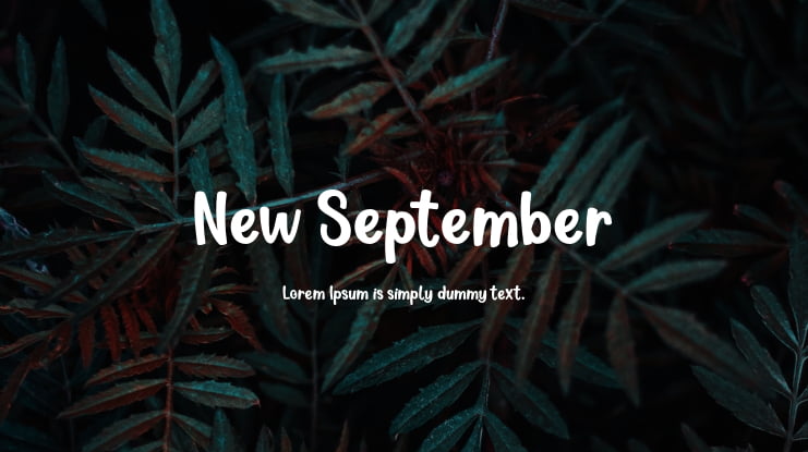 New September Font