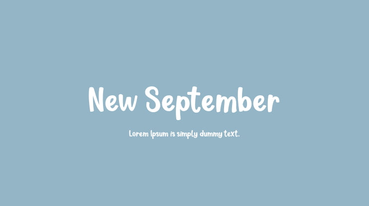 New September Font