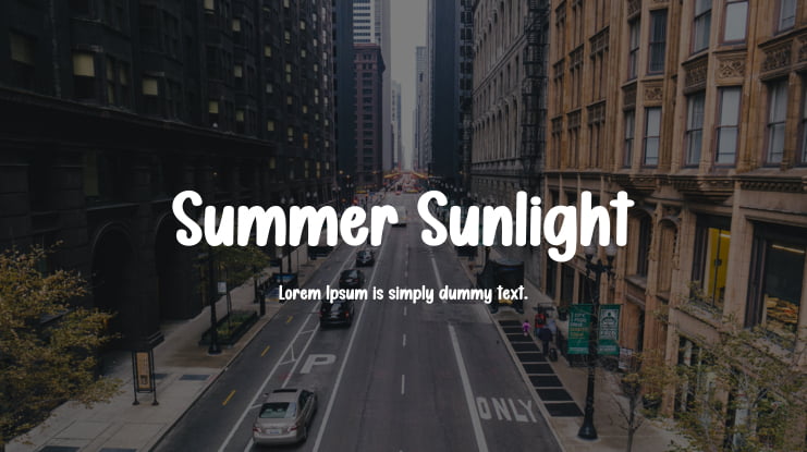 Summer Sunlight Font