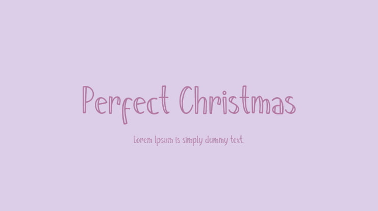 Perfect Christmas Font