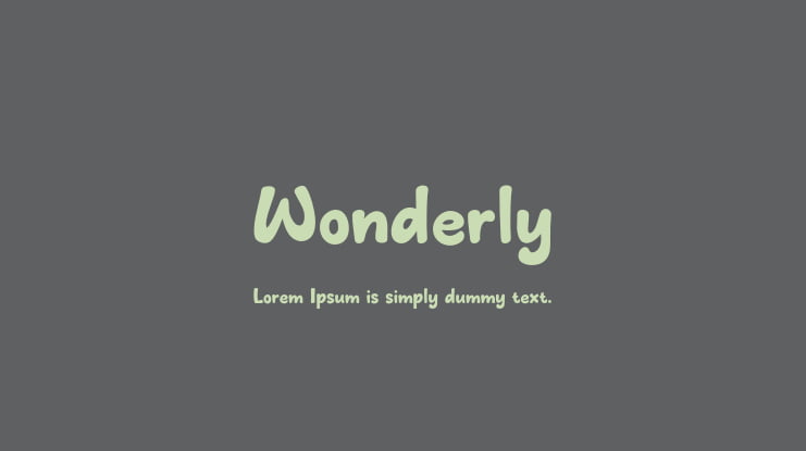 Wonderly Font