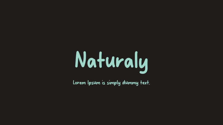 Naturaly Font