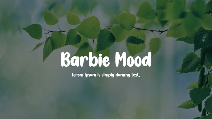 Barbie Mood Font