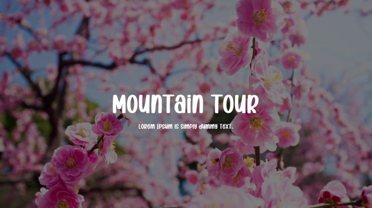 Mountain Tour Font