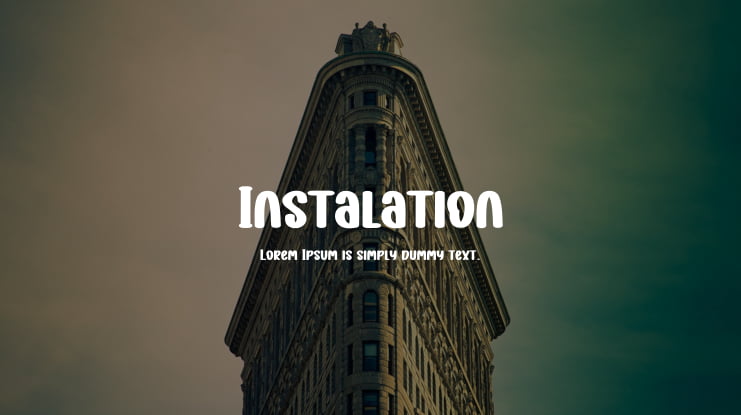 Instalation Font