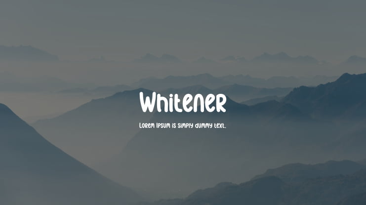 Whitener Font