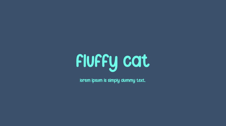 Fluffy Cat Font