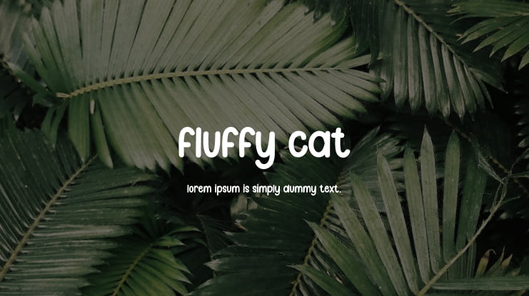 Fluffy Cat Font