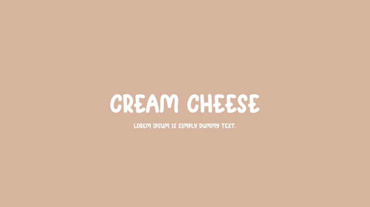 Cream Cheese Font