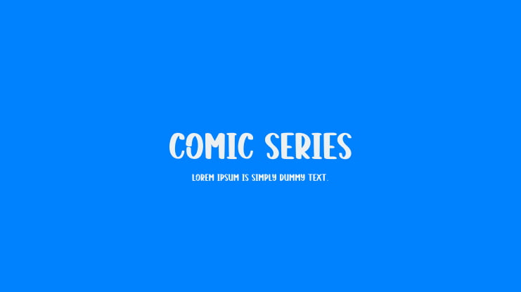 Comic Series Font