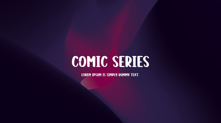 Comic Series Font