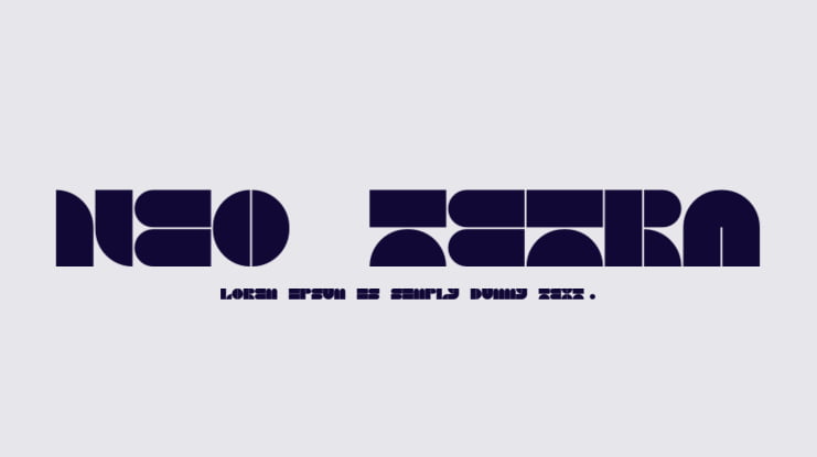 Neo Tetra Font