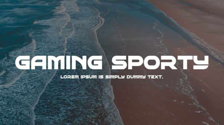 Gaming Sporty Font