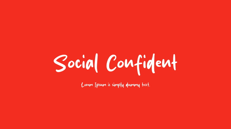 Social Confident Font