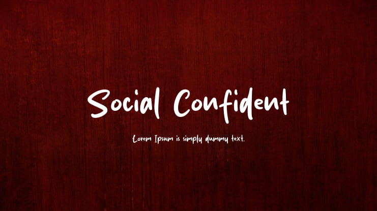 Social Confident Font