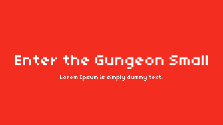 Enter the Gungeon Small Font