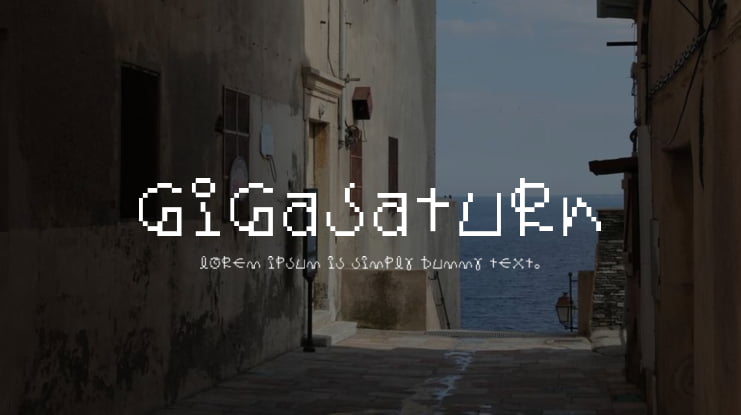 GigaSaturn Font