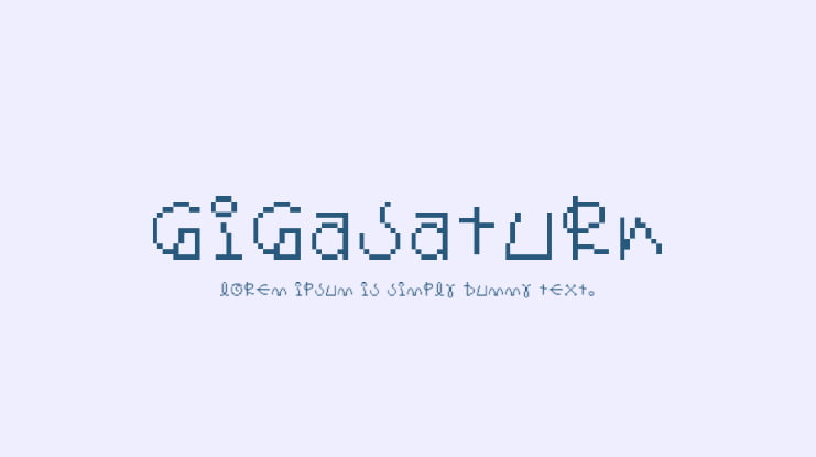 GigaSaturn Font