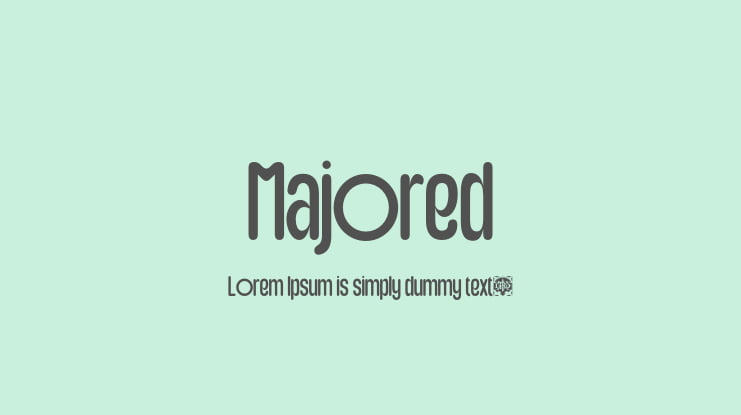 Majored Font Family